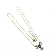 Adjustable 14K Gold Filled Wire Wrapped Multiple Gemstone Collier neck