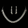 Bridal Wedding Jewelry Set Crystal Rhinestone Pearl