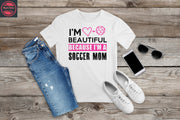 438. SOCCER MOM, Custom Made Shirt, Personalized T-Shirt, Custom Text,