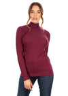 EGI Exclusive Collections Merino Wool Blend Mock Neck Top with Long
