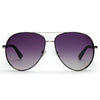 Kearny - Classic Flat Top Brow Bar Aviator Fashion Sunglasses