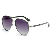 Kearny - Classic Flat Top Brow Bar Aviator Fashion Sunglasses