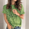 Casual Loose Green Short Sleeved T-shirt Fashion Summer Women Tops