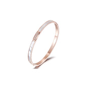 Elegant CZ&Shell Bangle