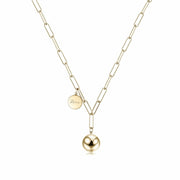 Happiness Dainty Ball Pendant Necklace