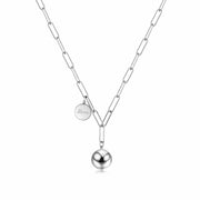 Happiness Dainty Ball Pendant Necklace