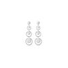 Vintage Tandem 3-Tier Circle drop Earrings