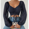 Womens Bell Sleeve Summer Top