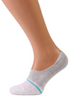 VALERI white no show socks for men