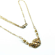 As Seen on Molly Ringwald Gold Filled Filigree Pearl Choker Necklace