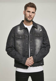 Biker Trucker Denim Jeans Jacket