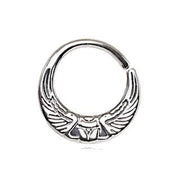 316L Stainless Steel Egyptian Winged Sun Seamless Rings / Cartilage Ea