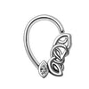 316L Stainless Steel Chained Teardrop Seamless Ring