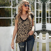 Lace Sleeve Patchwork Leopard Printed Tops Blouse