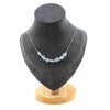 Aquamarine from Brazil 7 beads necklace.