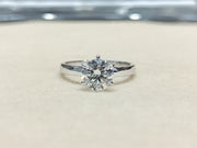 Lab Grown Diamond Solitaire Round Shape Ring- LG0065