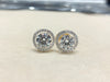 Lab-Grown Diamond Round Shape Halo Earring – LE0020