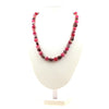 Rubellite Tourmaline + Watermelon Tourmaline 8 mm beads necklace.