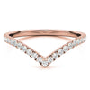 Rose Rold Moissanite Round Shape Band – LR00316