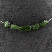 Diopside from Brazil 5 beads necklace