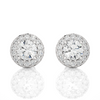 White Gold Moissanite Round Shape Detachable Earring – WE0081