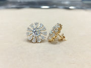 Moissanite Round & Pear Shape Earring – WE00105