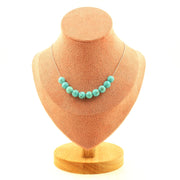 Howlite Turquoise 8 mm 10 beads necklace