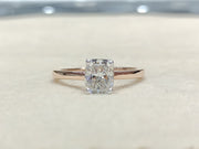 Lab Grown Diamond Solitaire Cushion Shape Ring- LG0066