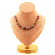 Two-tone Tourmaline 8 mm 20 beads necklace