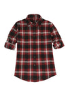 Women's Soft Flannel Shirt, Roll Up Sleeve