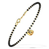 Women's Beautifull Gold Plated Black Stone Bracelet Size 10X9X4 CM