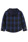 Toddler Boys and Girls Sherpa-Lined Snap Flannel Shirt,Hooded Plaid