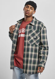 Green Southpole Check Flannel Shirt