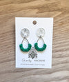 Winter Green Teardrop Gems