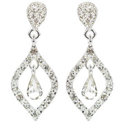 Bridal Wedding Prom Jewelry Classic Sparkling Crystal Rhinestone