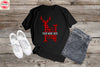 360. MONOGRAMMED RED REINDEER CHRISTMAS N, Custom Made Shirt,