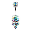 316L Stainless Steel Enchanted Aurora Borealis Navel Rings