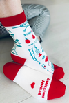 NURSE white cotton socks