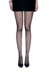 POIS black polka dot tights for women