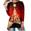 Women's Blouses & Shirts Christmas Blouse Shirt Women Tee Tree Printed