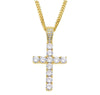 Men Women Hip Hop Cross Pendant Necklace Fully Cubic Zirconia