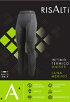 LANA grey unisex merino wool leggings