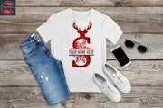 365. MONOGRAMMED RED REINDEER CHRISTMAS S, Custom Made Shirt,