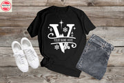 342. MONOGRAMMED CHRISTMAS V Custom Made Shirt, Personalized T-Shirt,