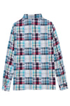 Women's Patchwork Style Plaid Button Down Shirt