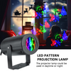 LED-laserprojector met kerstpatroon Kleurrijke projector