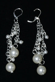 Pearls & Chains Dangle Earrings