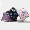 Butterfly Printed Buckle Hat