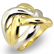 30511 Reverse Two-Tone 925 Sterling Silver Ring