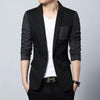 Heren tweekleurige slim fit casual blazer